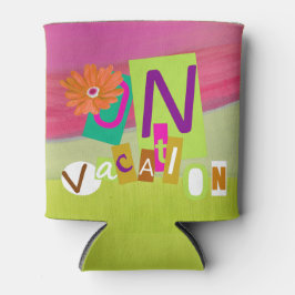 Colorful Unique Retro Vacay Mode Dosenkühler