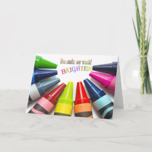 Colorful Vielen Dank Freundschaft Dankeskarte