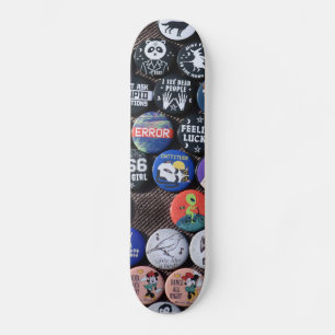 Colorful Vintage Retro Badge Collection Skateboard
