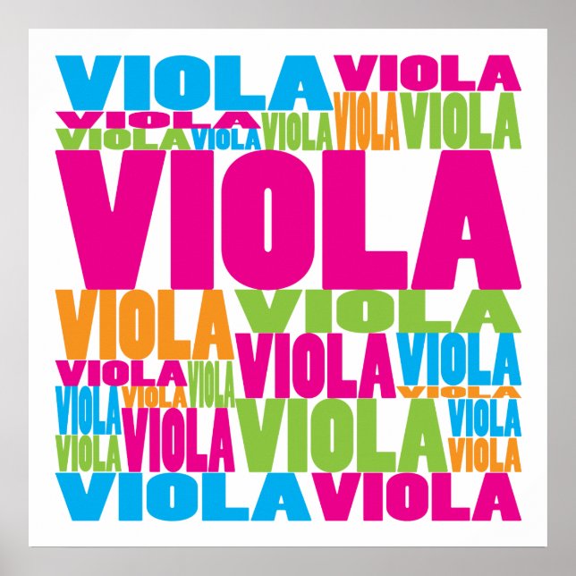 Colorful Viola Poster (Vorne)