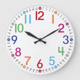 Colorful wall clock, round acrylic clock große wanduhr