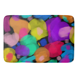 Colorful watercolor print badematte