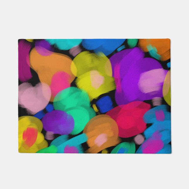 Colorful watercolor print fußmatte (Vorderseite)