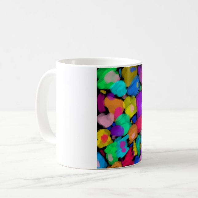 Colorful watercolor print kaffeetasse (Vorderseite Links)