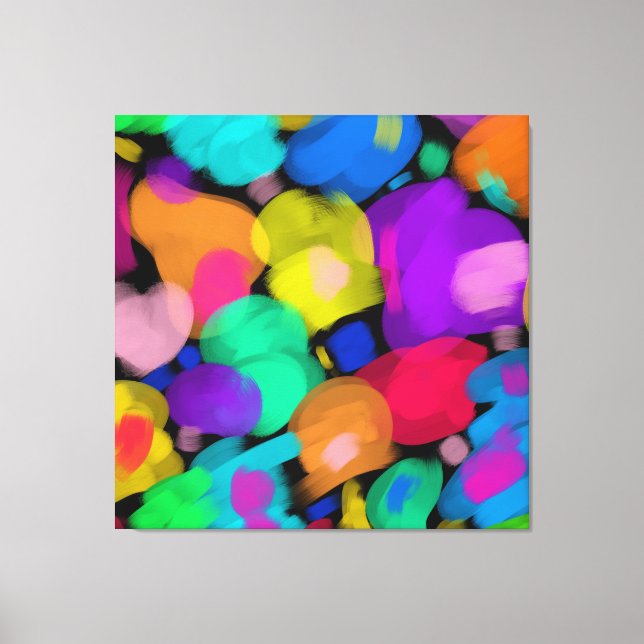 Colorful watercolor print leinwanddruck (Vorderseite)