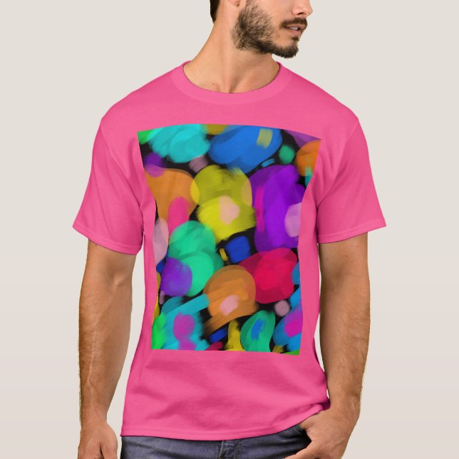 Colorful watercolor print T-Shirt (Vorderseite)