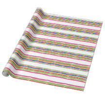 Colorful Watercolor Strokes, Christmas Stripes