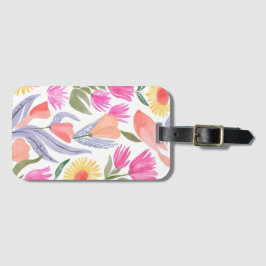 Colorful Watercolor Wildflowers | Hand Painted Gepäckanhänger