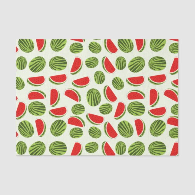 Colorful Watermelon Summer Seidenpapier (Vorderseite)