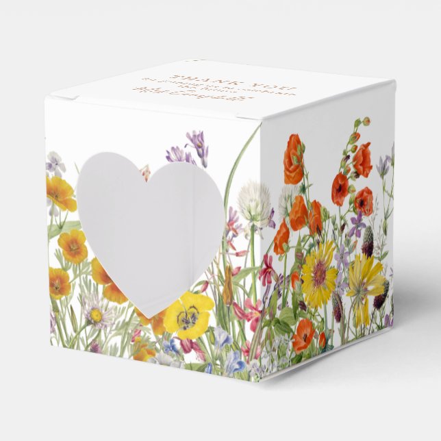 Colorful Wild Blume Country Future Frau Floral Geschenkschachtel (Vorderseite)