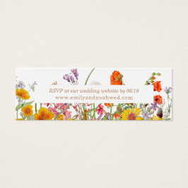 Colorful Wild Blume Country Wedding Website Card