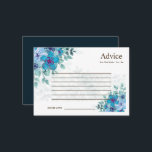 Colorful Wildblume Wedding Advice Card Hinweiskarte<br><div class="desc">Das ist eine schöne,  elegante Wildblume Wedding Advice Card. Diese farbenfrohe Hochzeitsratenkarte für Wildblumen ist perfekt für Ihre schlichte,  skurrile Hochzeitsfeier mit Boho. Es ist perfekt wie Hochzeitskarten,  Platzkarten,  Visitenkarten und mehr. Klicken Sie auf die Schaltfläche Anpassen,  um das Design zu personalisieren.</div>