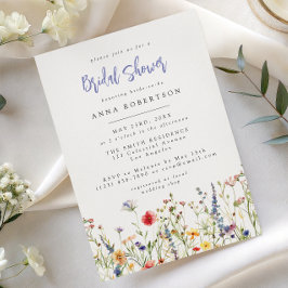 Colorful Wildflower Bridal Shower Invitation Einladung