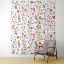 Colorful Wildflower Garden Living Room Office