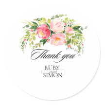 Colorful Wildflowers Spring Thank You Wedding