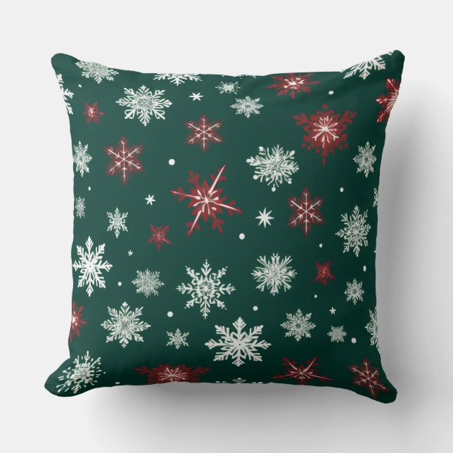 Colorful Winter Magic – Festive Christmas Design  Kissen (Vorderseite)