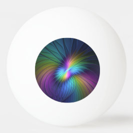 Colorful With Blue Modern Abstract Fractal Art Tischtennisball
