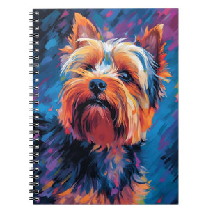 Colorful Yorkshire Terrier Notizblock