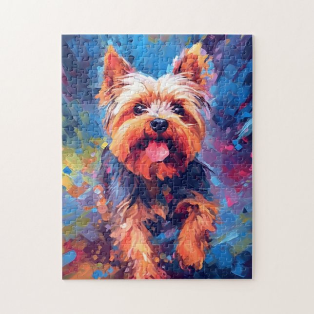 Colorful Yorkshire Terrier Puzzle (Vertikal)