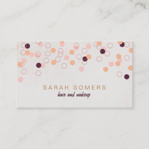 ColorfulFun Confetti Event Makeup Artist Salon Visitenkarte