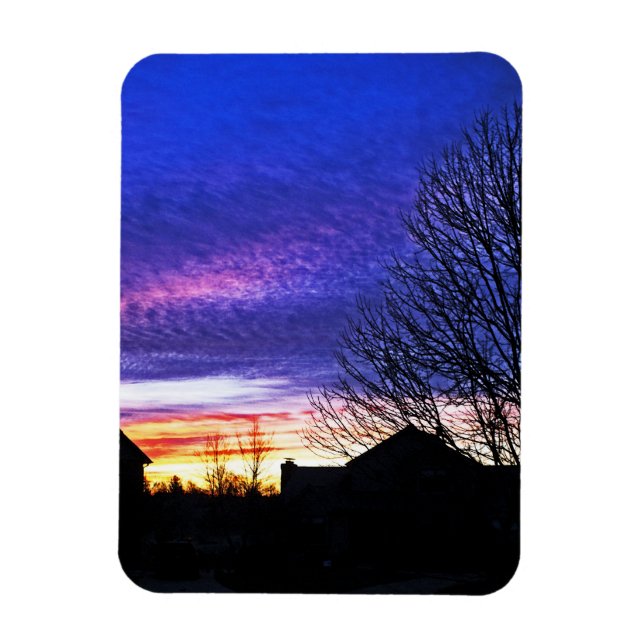Colorfun Sunrise in Cincinnati Magnet (Vertikal)