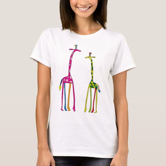 Colorgiraffen Shirt (Vorderseite)