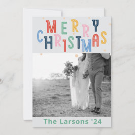 Colorida tarjeta navideña de Feliz Feiertagskarte