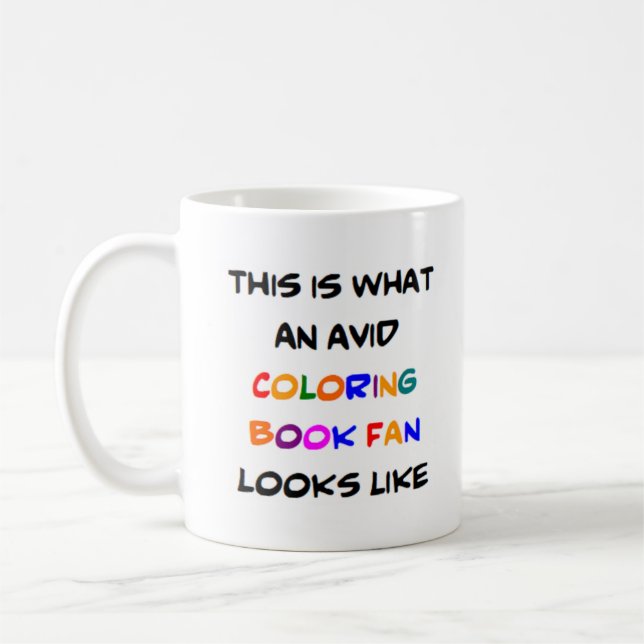 coloring book fan, avid kaffeetasse (Links)