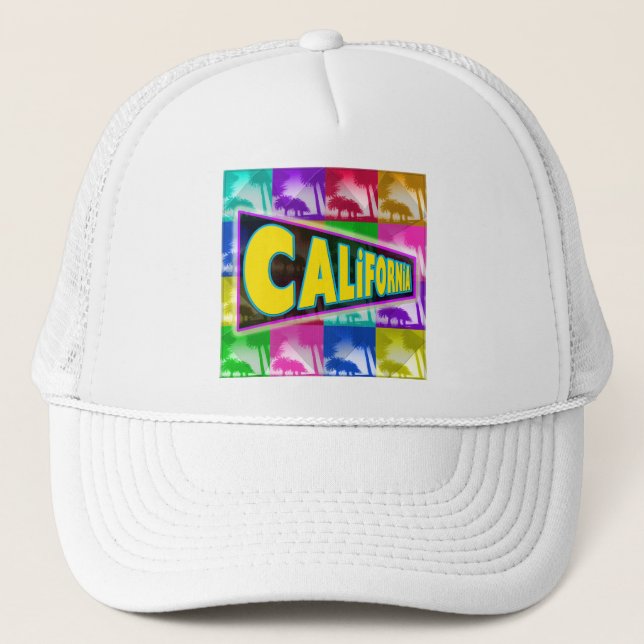 "Coloring California 2" Hat Truckerkappe (Vorderseite)