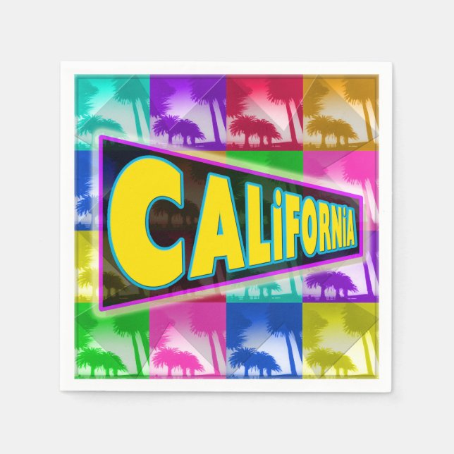 "Coloring California 2" Napkins Serviette (Vorderseite)