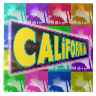 "Coloring California 2" - Tile Fliese