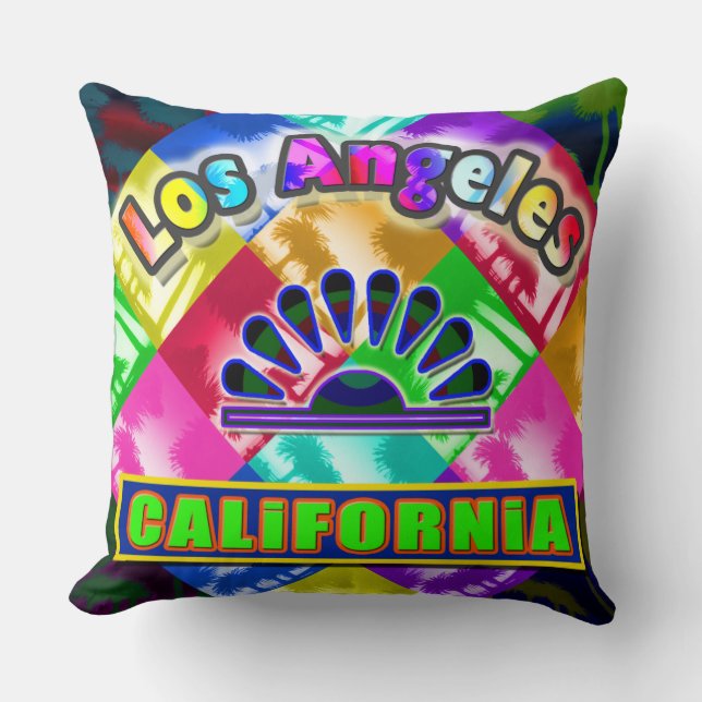 "Coloring Los Angeles 3" Pillow Kissen (Vorderseite)