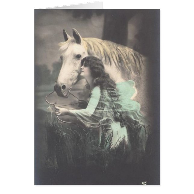 Colorized Vintages PferdeFoto (Vorne)
