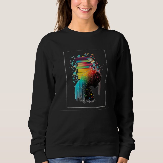 Colors Books with Girl Sweatshirt (Vorderseite)