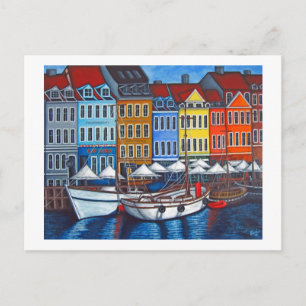Colors of Nyhavn Postcard Postkarte