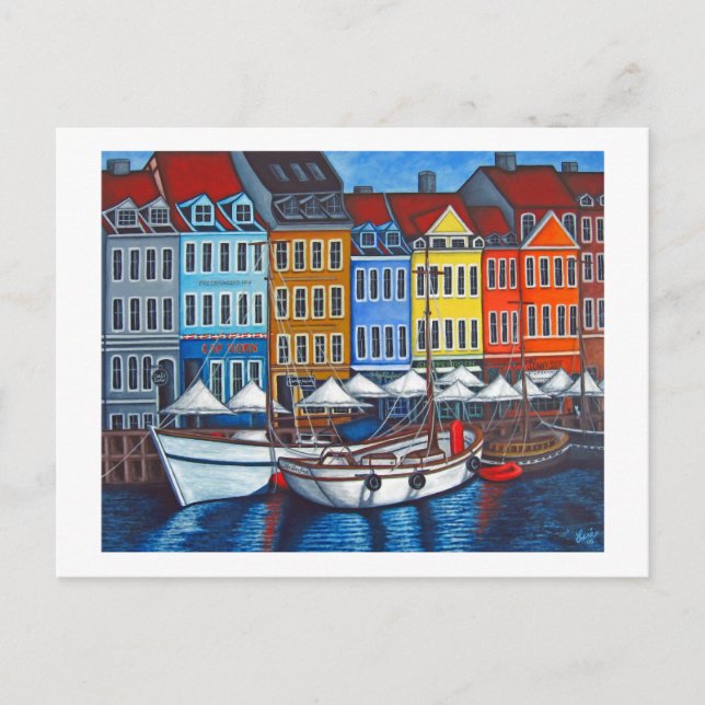 Colors of Nyhavn Postcard Postkarte (Vorderseite)