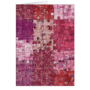 Colors Texture Puzzle Card