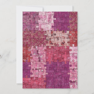 Colors Texture Puzzle Einladung