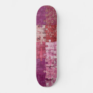Colors Texture Puzzle Skateboard