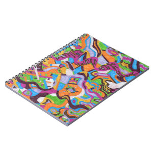 "Colorscape" Abstrakte Kunst Notizblock