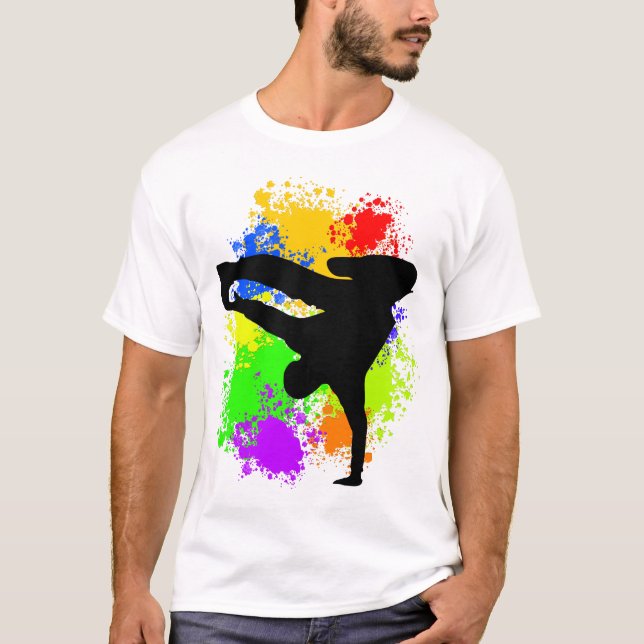 Colorsplash Breakdancer T-Shirt (Vorderseite)