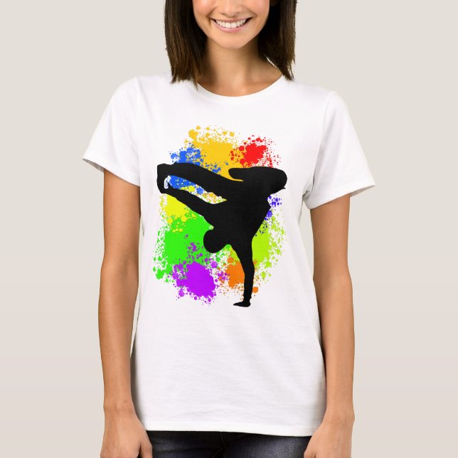 Colorsplash Breakdancer T - Shirt (Vorderseite)