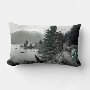 Colorsplash Vintager Bergsee Natur Cars Pic Lendenkissen