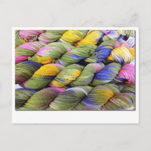 ColorSpun: Natürliches, handgefärbtes Garn Postkarte