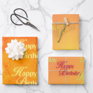 Colorstrolgy Leo Birthday Geschenkpapier Set