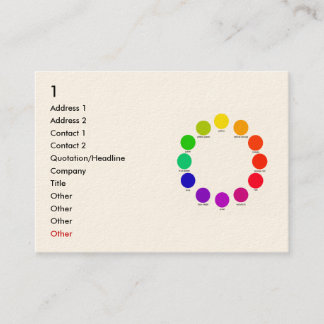 colorwheel, 1, Adresse 1, Adresse 2, Kontakt 1,… Visitenkarte