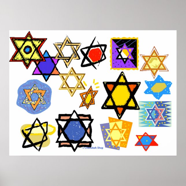 COLOSSAL POSTER - JEWISH STARS - CHANUKAH (Vorne)