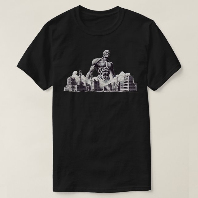 Colossal Titan BW T-Shirt (Design vorne)