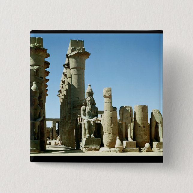 Colosses Ramesses II und Mast von Amenophis Button (Vorderseite)
