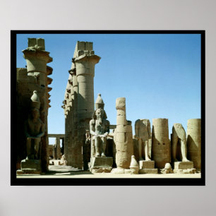 Colosses Ramesses II und Pylon von Amenophis Poster